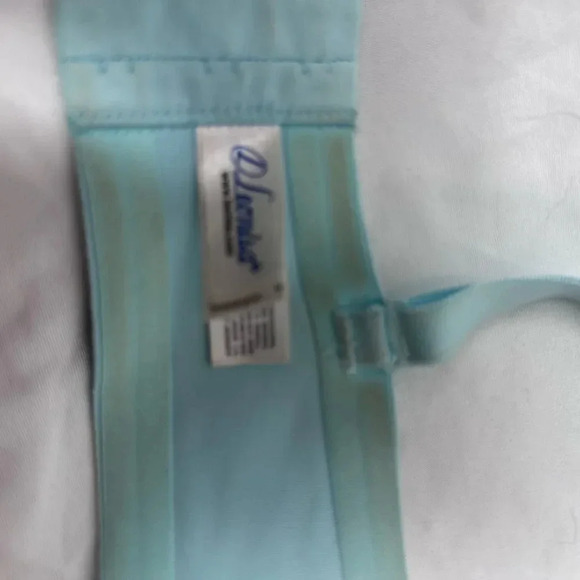 Leonisa aqua green bra with cream print size 34B - Picture 11 of 11